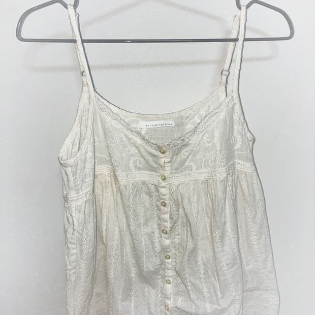 일본 빈티지 모리룩 레이스 슬립 나시