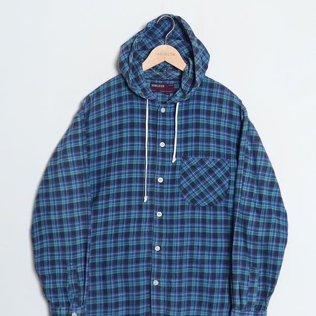 HOMLESS Check Hooded Shirts