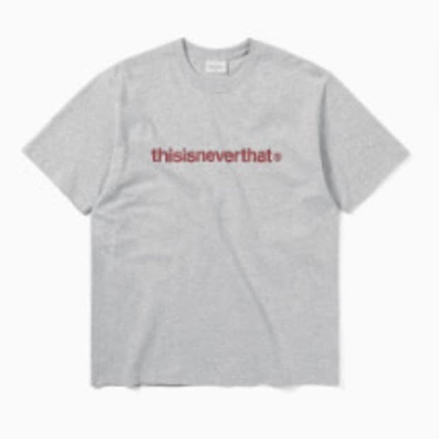 디스이즈네버댓 T-로고 티 티셔츠 헤더 그레이