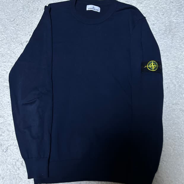 [신형, XL] 스톤아일랜드 다크네이비 울 니트