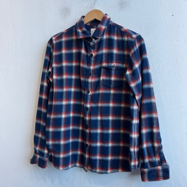 노스페이스 재팬 울 체크셔츠 우먼즈