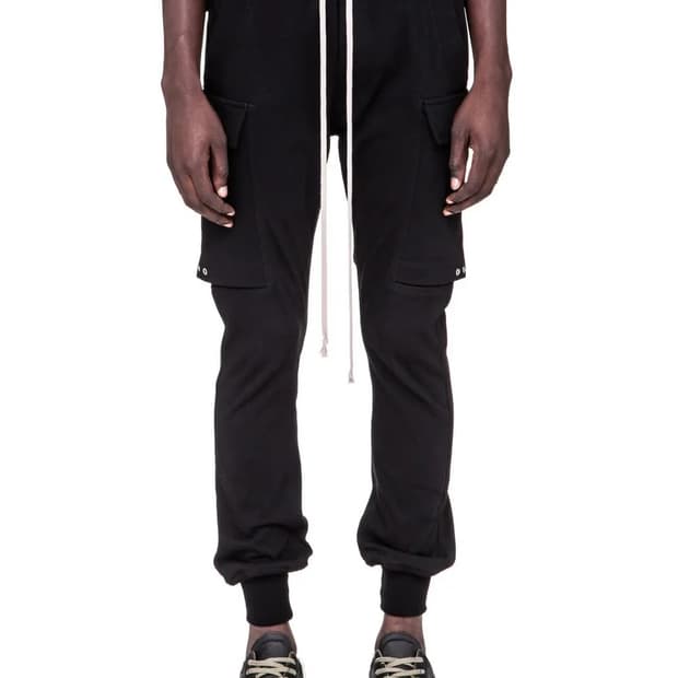 릭오웬스 19SS "BABEL" 카고 조거 팬츠 블랙