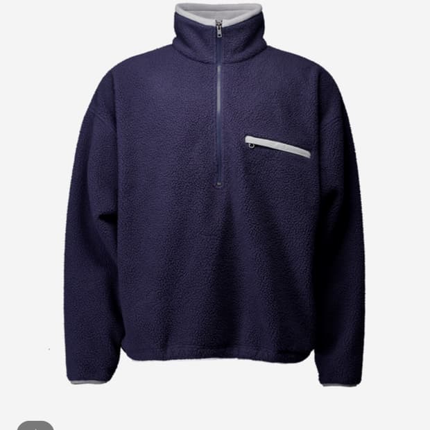 너티새비지 하프 집업 플리스