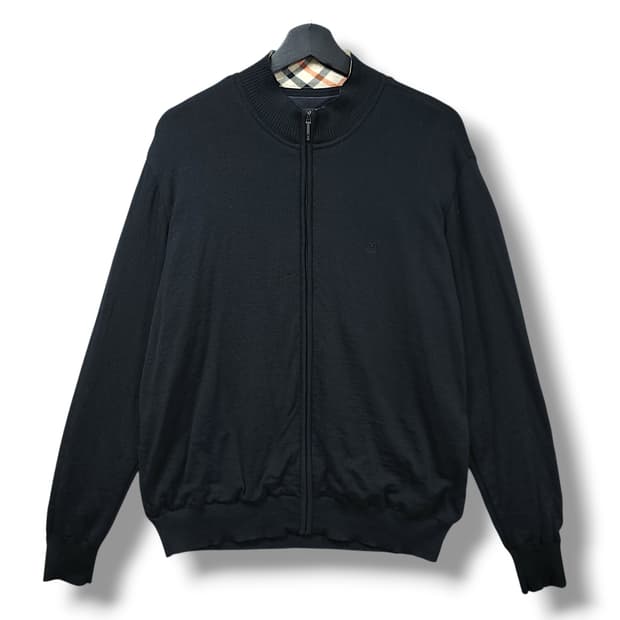 [100] 닥스 골프 블랙 니트 집업 가디건