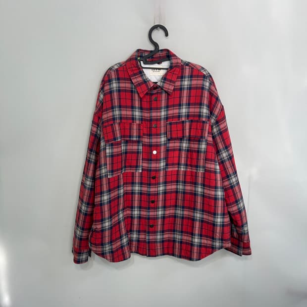 피어오브갓 정품 오버핏 체크 남방 L