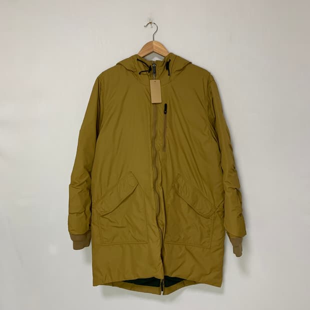 조던 옐로우 카키 후드 바람막이 패딩 빈티지 M