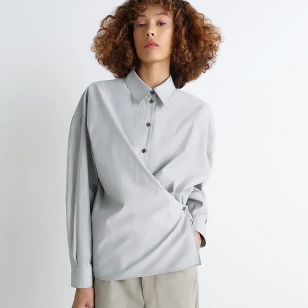 [36] 르메르 스트레이트 칼라 트위스트 셔츠 미스트