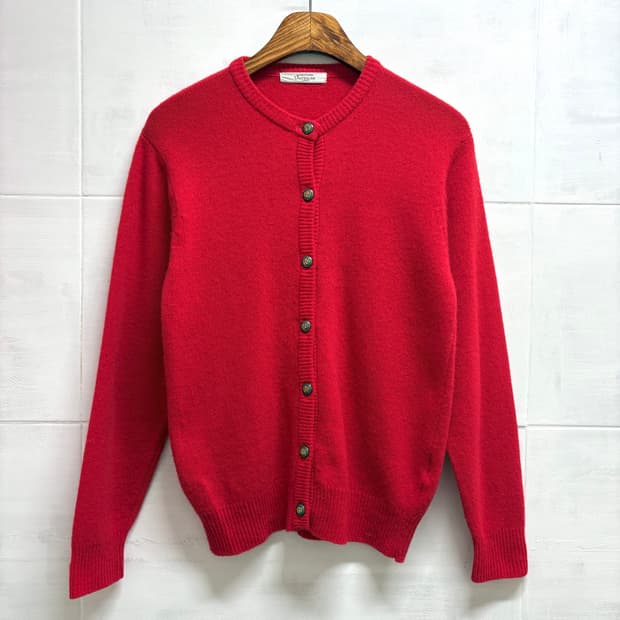 vareuse 레드 울 니트 가디건 (JPN)