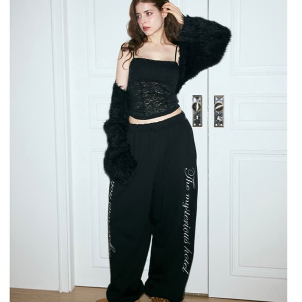 미스테리어스호텔 크롭 퍼 볼레로 블랙 새상품