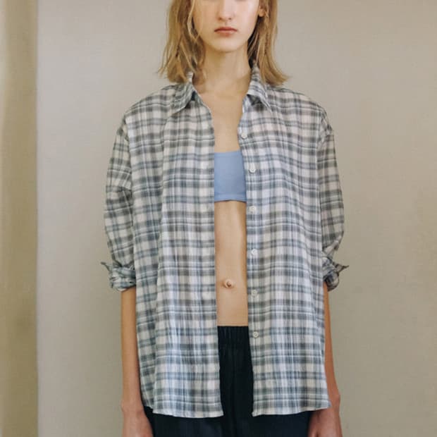 앤니즈 보호 체크 셔츠 Boho check shirt