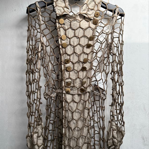 Comme des Garcons Mesh Layered Coat