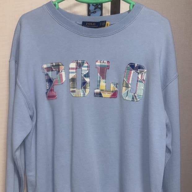 폴로 패치워크 로고 맨투맨