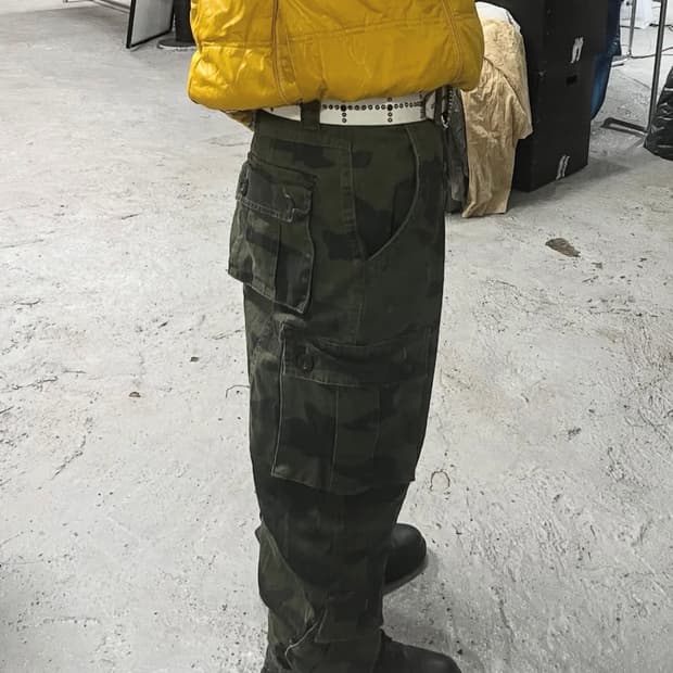 must navy woodland pants