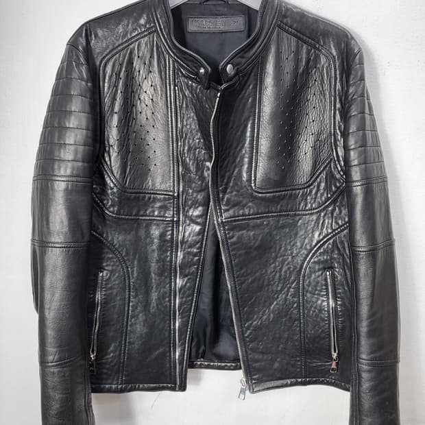 닐바렛 블랙 양가죽 라이더 자켓 105 XL