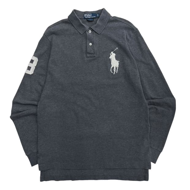 폴로 랄프로렌 빅포니 차콜 pk티 L