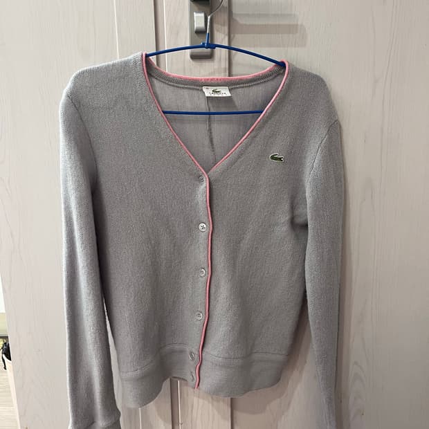라코스테 그레이 가디건