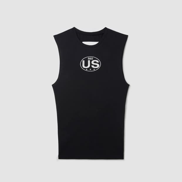 S/E/O US SLIM SLEEVELESS BLACK