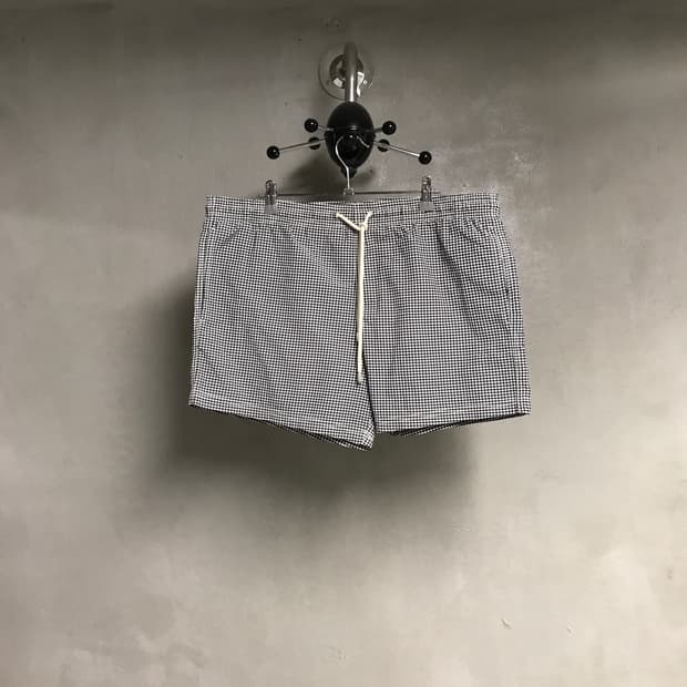 폴스미스 깅엄 체크 반바지 M