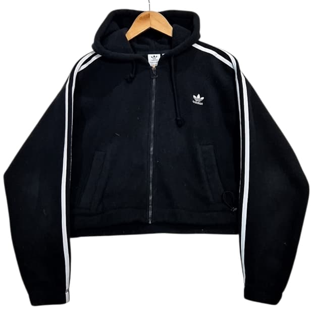Adidas 아다다스 크롭 후리스 후드집업