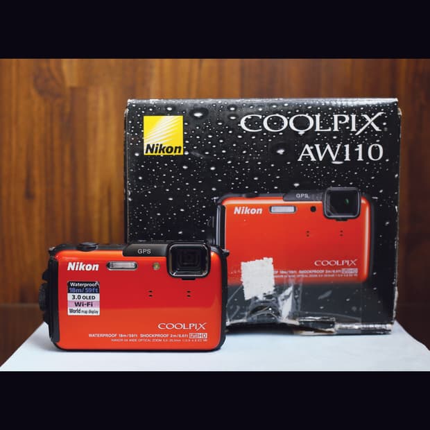 레어<준민트급><한글>니콘 쿨픽스 aw110(aw100) 빈티지 디카