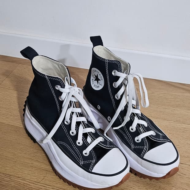 컨버스 런스타 하이크 검흰 235