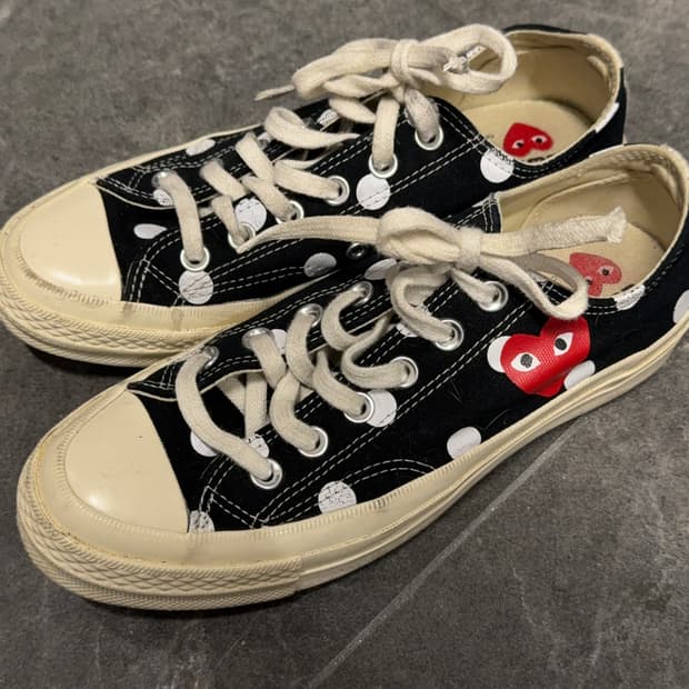 꼼데x컨버스 도트 240