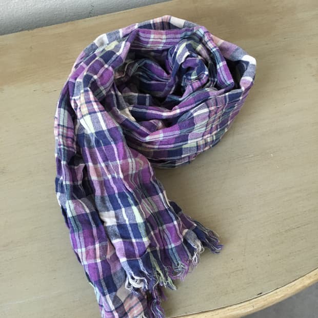  check pattern scarf