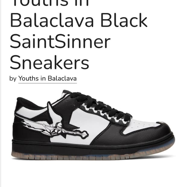 Youths in balaclava 신발 30에 팝니다 (사이즈 270)