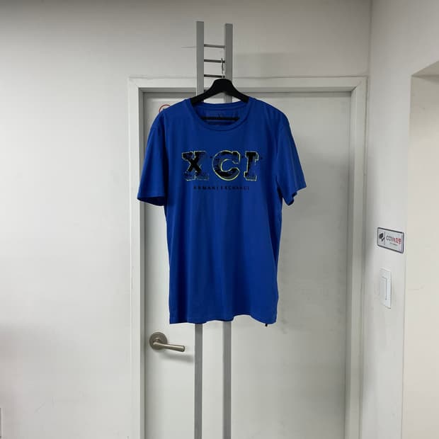 알마니 익스체인지 반팔 티셔츠 블루 L