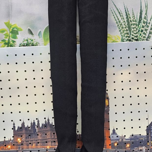 슈콤마보니 여성 니트 롱부츠 240 스판 삭스 타이즈 힐롱부츠 LB49