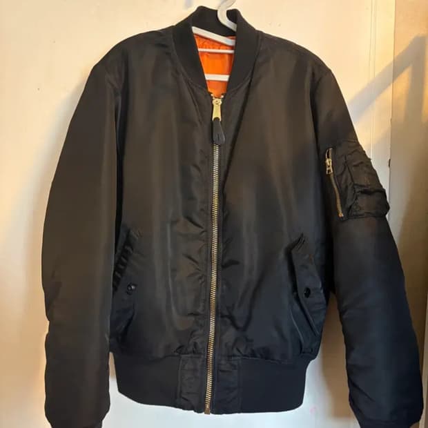 알파인더스트리 ma-1 블랙 S