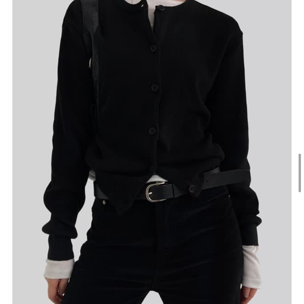 어텀 헤이디 가디건 블랙