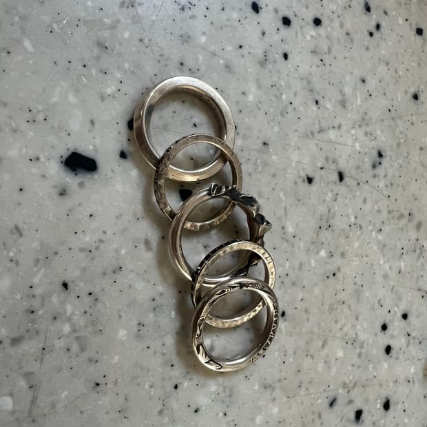 Werkstatt muenchen 반지  5ring combi skull