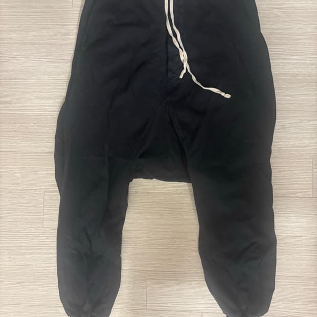 릭오웬스 밴딩 배기팬츠 M