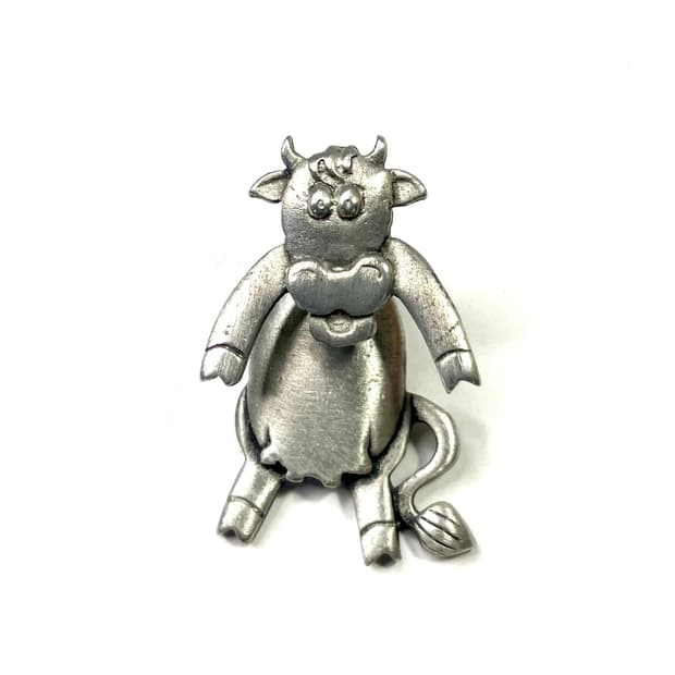 🐮 JJ Silver Cow Earring