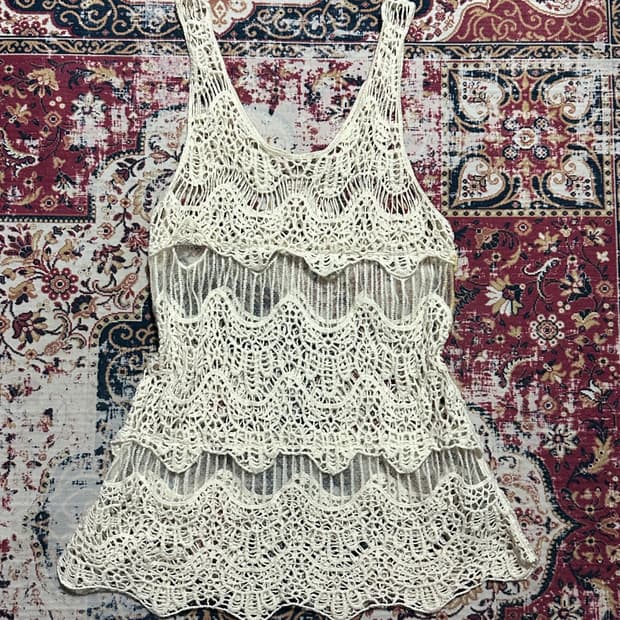 포에버 21 크로셰 레이어드 원피스