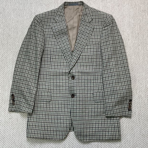 버버리 체크 블레이저 