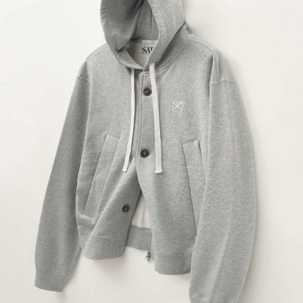 세터 (SATUR) 테오 코튼 올 데이 후드집업 멜란지그레이 L