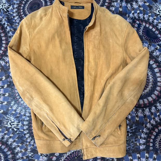 Thee trio swade sheep leather jacket