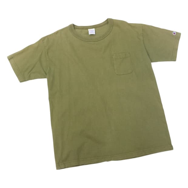 챔피온 T1011 USA 메이드 빈티지 포켓 반팔 티셔츠 오키드 (L)