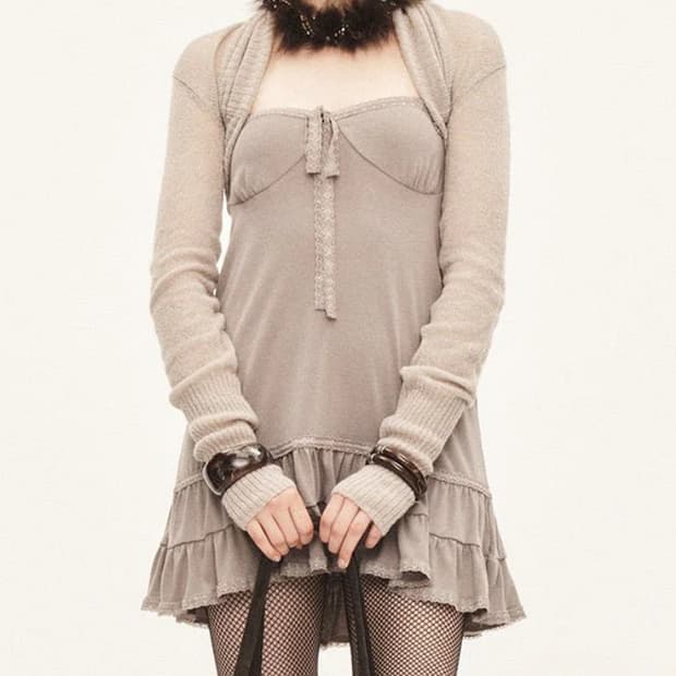 쓰리타임즈 크레페튜브탑+볼레로 m 판매해요