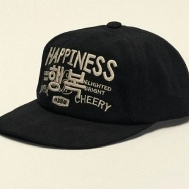 하우스오브낭만 모자 블랙 행복