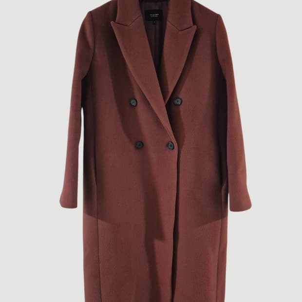 [66]티렌 여자 양모 캐시미어 롱코트