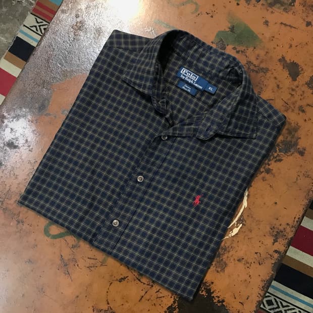 폴로랄프로렌 딥 네이비 코튼 셔츠 남성 110