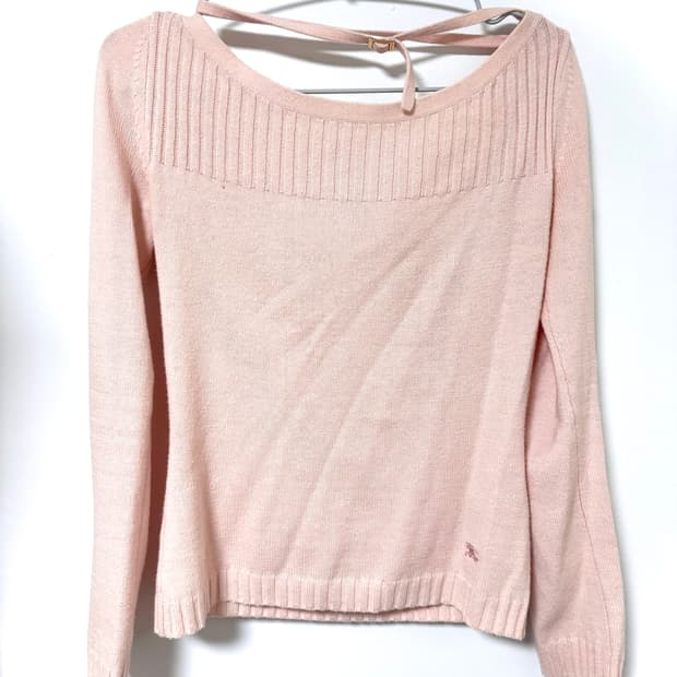 빈티지 히메갸루 버버리 블루라벨 딸기우유 니트