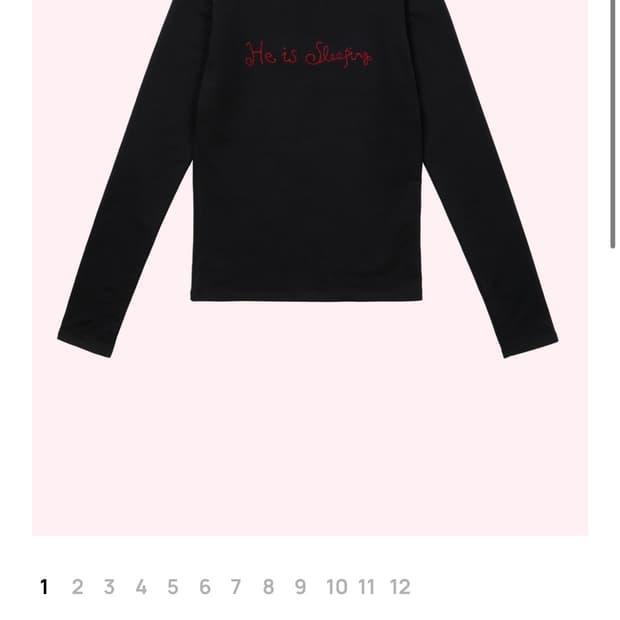 어텐즈 He is sleeping tee shirt (Black)