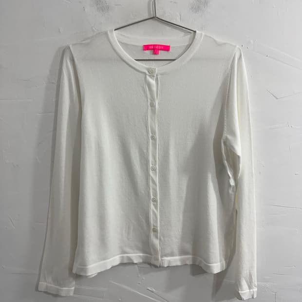 mocassin white cardigan