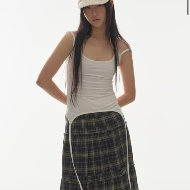 코이세이오 HALTER STRAP SLEEVELESS WHITE