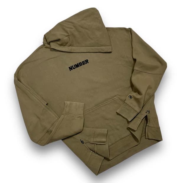 넘버 나인 x Freak's Store 음표 기호 자수 로고 후디