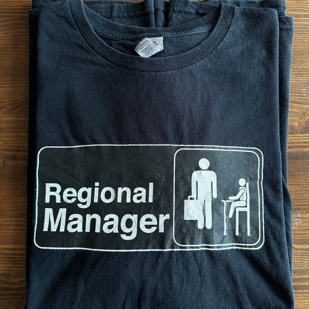 The office Regional Manager logo T-shirt